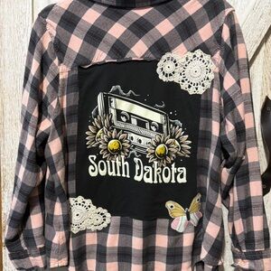 Upcycled South Dakota Flannel Size XL